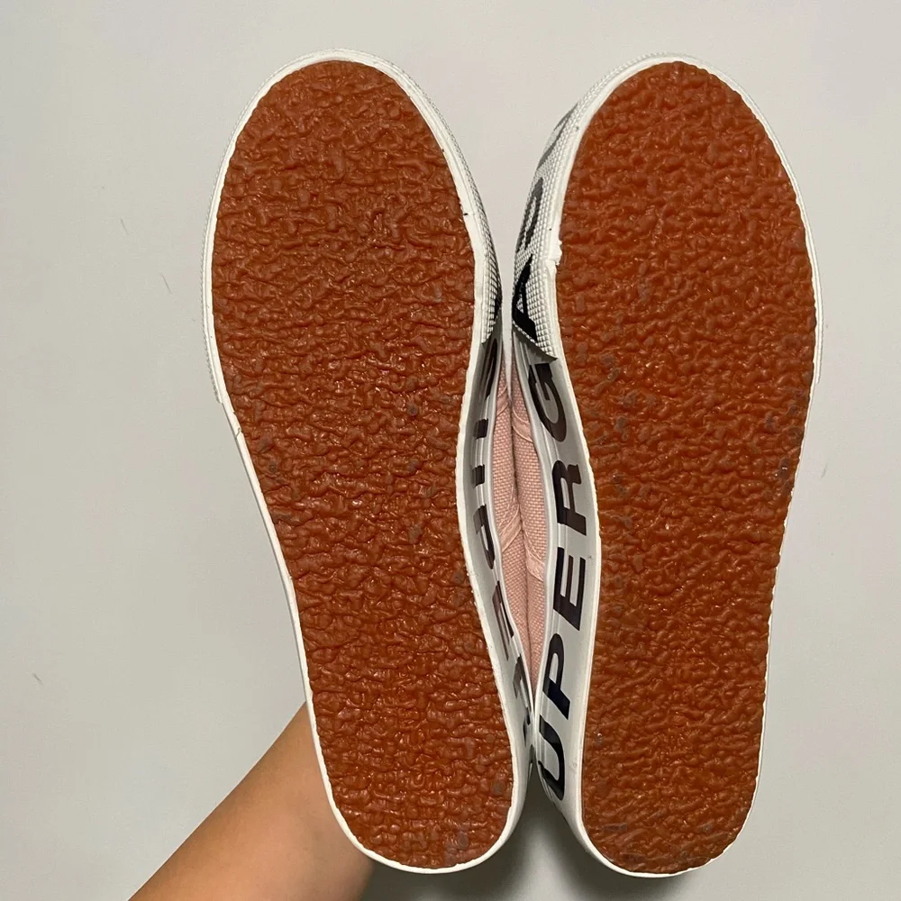 Superga‎ Women's Blush Pink Platform Sneakers Canvas 8